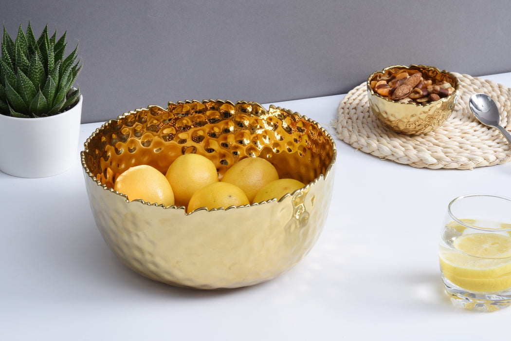 Pampa Bay Golden Millennium Large Round Serving Bowl