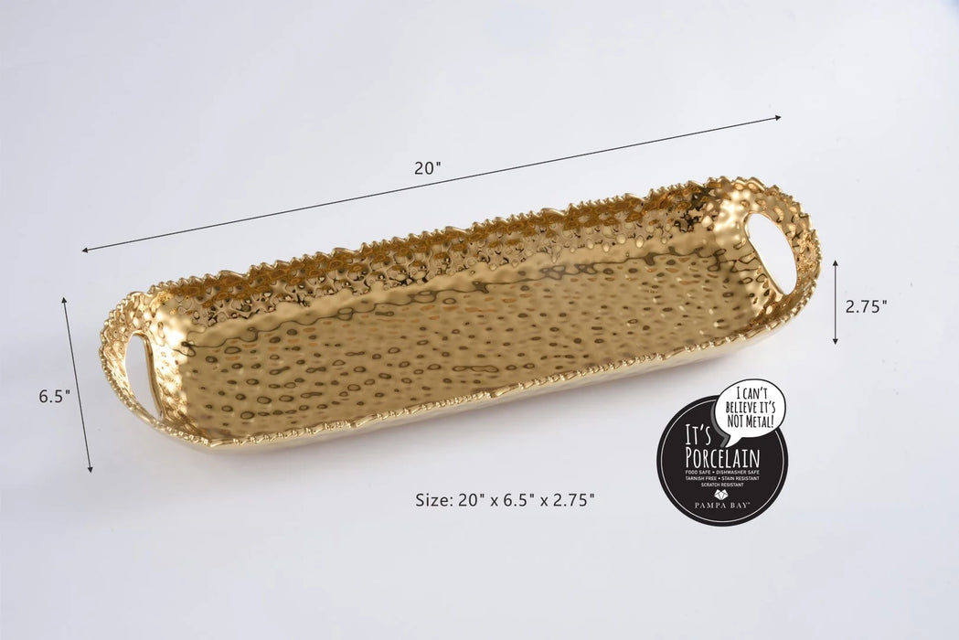 Pampa Bay Golden Millennium Long Tray With Handles