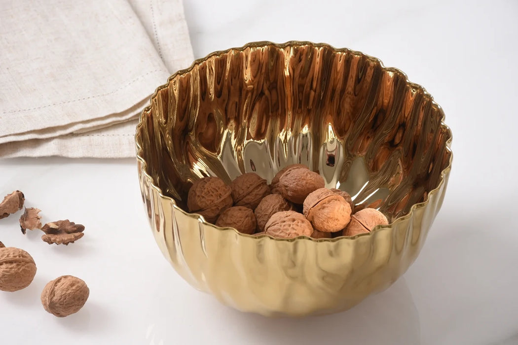 Pampa Bay Golden Millennium Medium Round Bowl