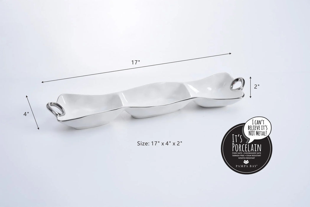 Pampa Bay Handle With Style 3 Section Server