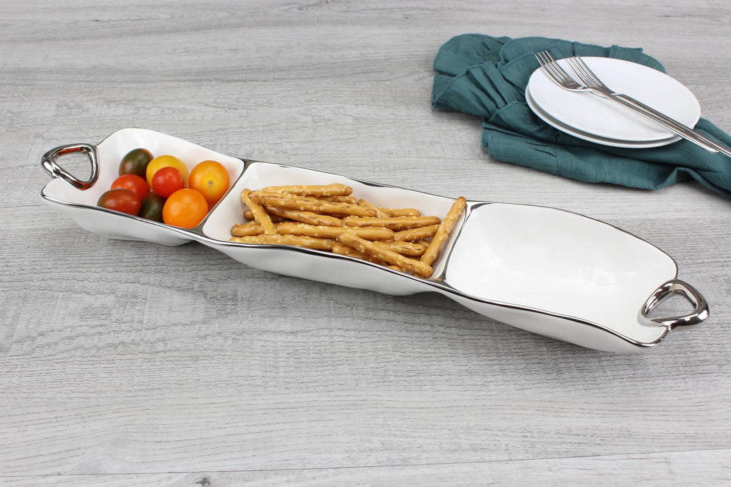 Pampa Bay Handle With Style 3 Section Server