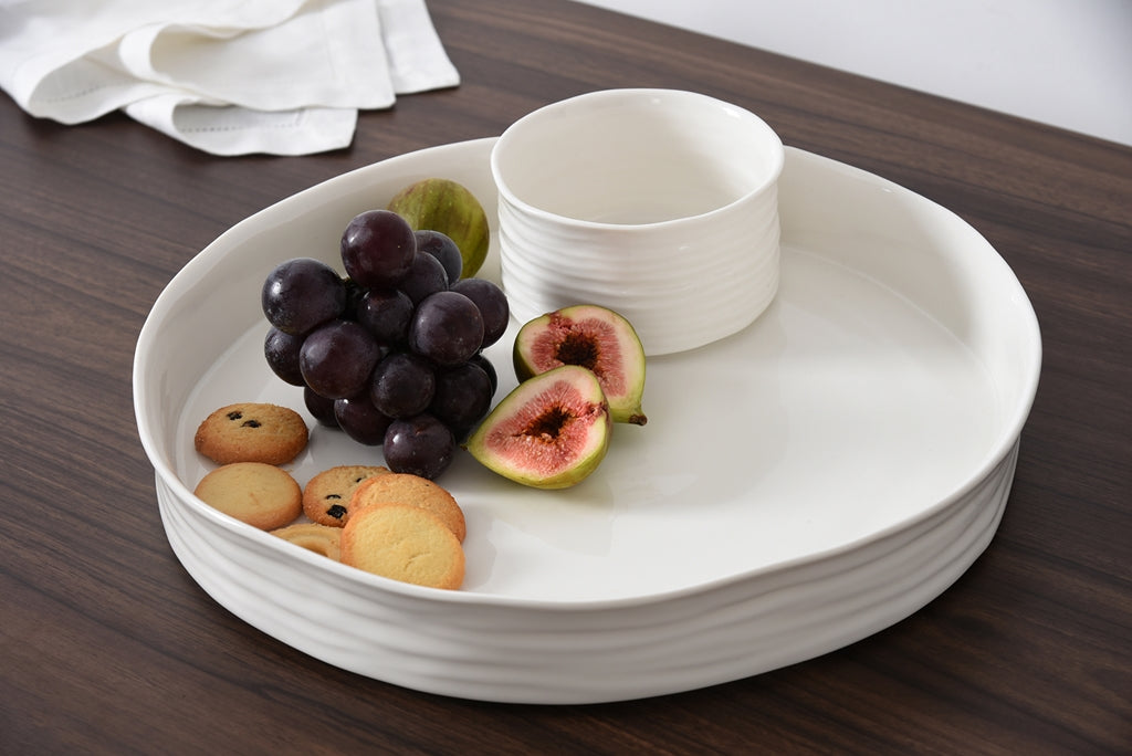 Pampa Bay Le Blanc Round Platter