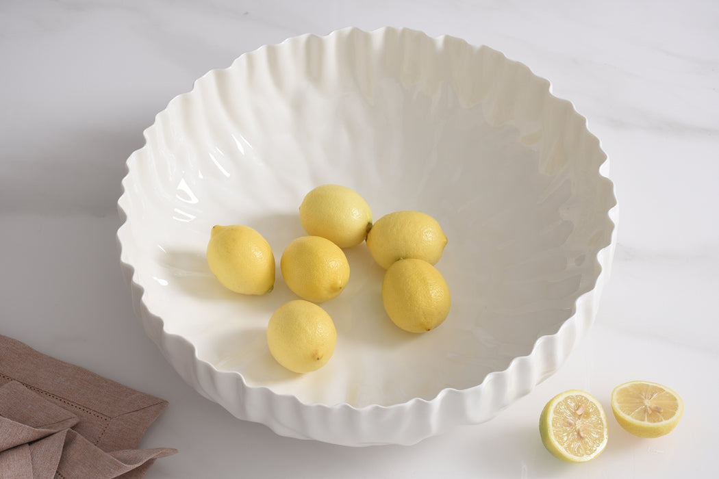 Pampa Bay Mascali Bianca Extra Large Shallow Bowl