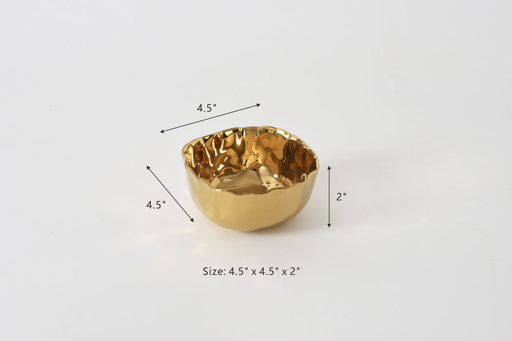 Pampa Bay Portofino Gold Snack Bowl