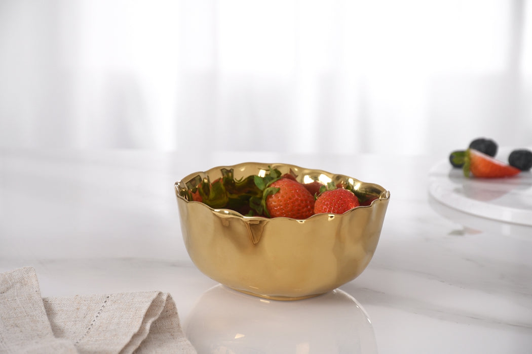 Pampa Bay Portofino Gold Snack Bowl