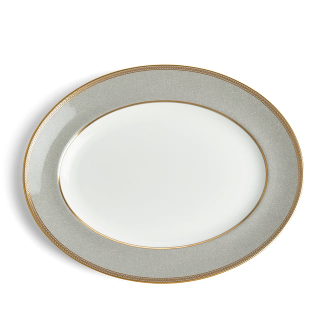 Wedgwood Renaissance Grey Oval Dish 35cm
