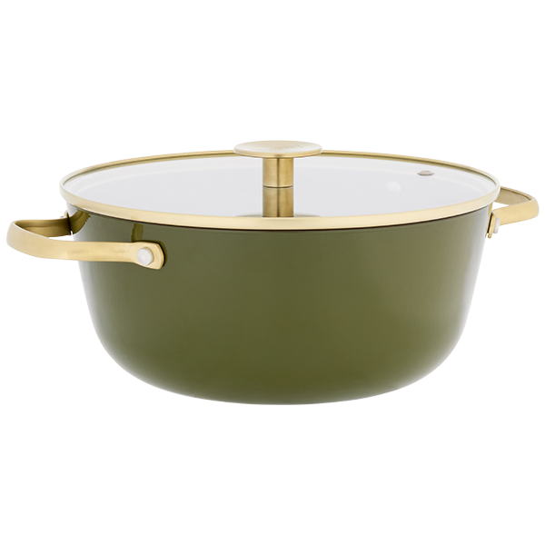 Stellar Cast Light 24cm Casserole, Olive