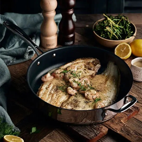 Stellar Profile Non Stick Saute Pan With Helper Handle 24cm