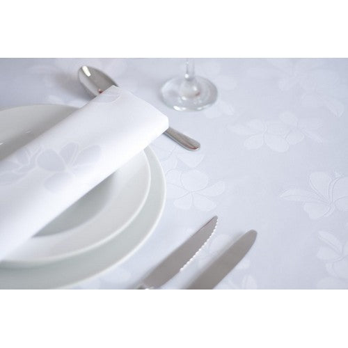 Flowers Ivory Tablecloth 54" x 90" - La Belle Table - TB021