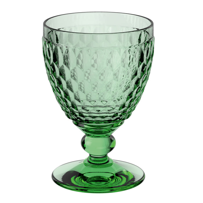 Villeroy and Boch Boston Coloured Red Wine Goblet Green Set of 4