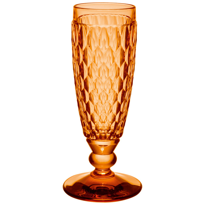 Villeroy and Boch Boston Apricot Champagne Flute Set of 4
