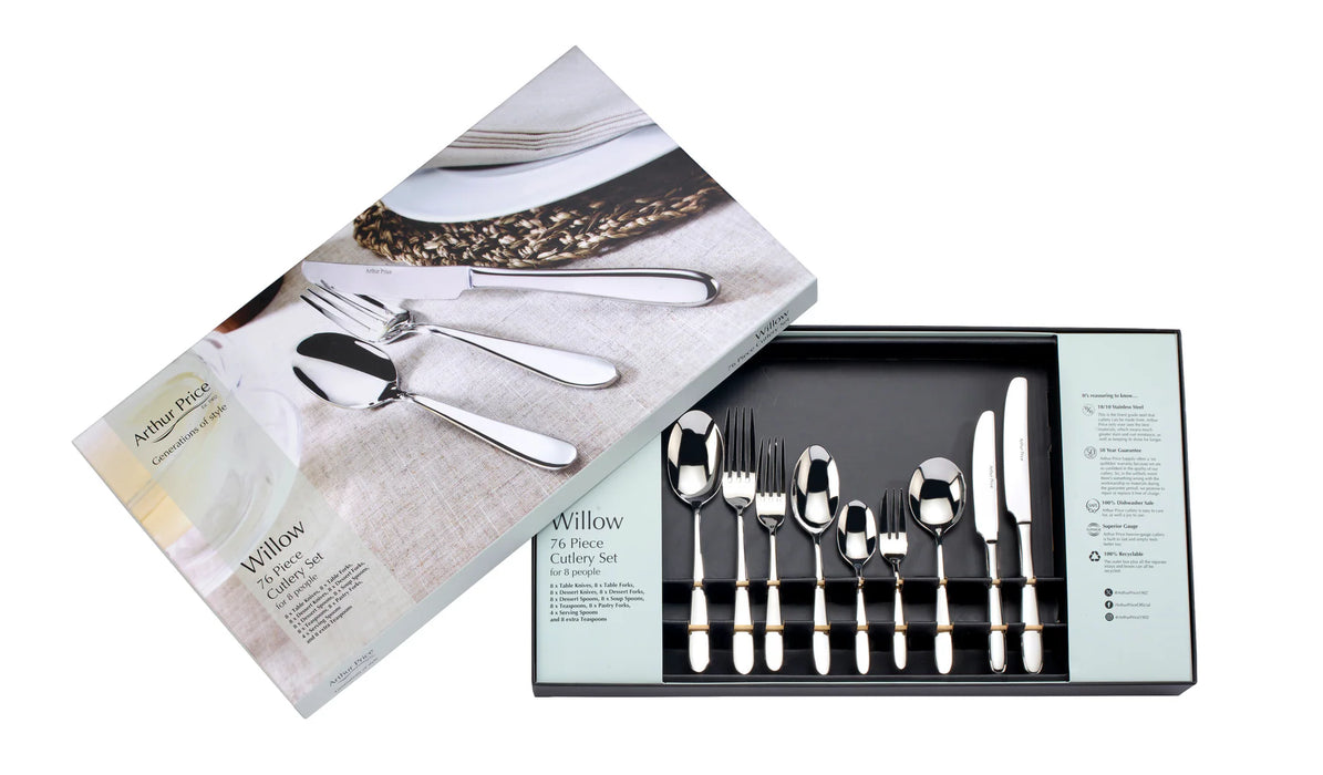 Arthur Price Willow 76pc Box Set