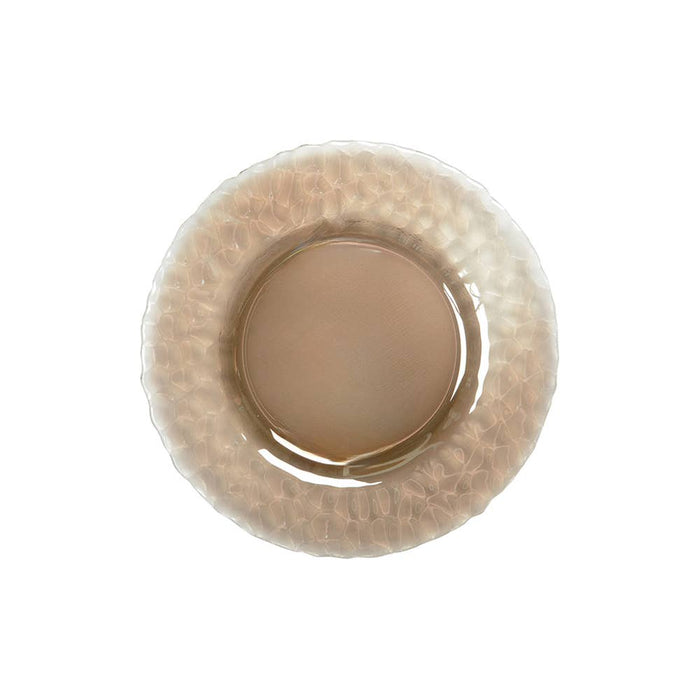 Aulica Golden dessert plate with finely textured edges 22cm