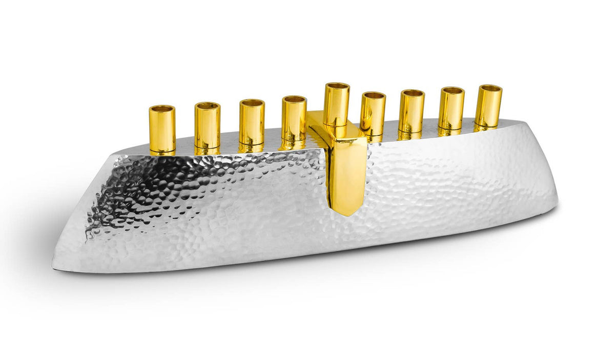 Godinger Boat Menorah Hammered - Judaica