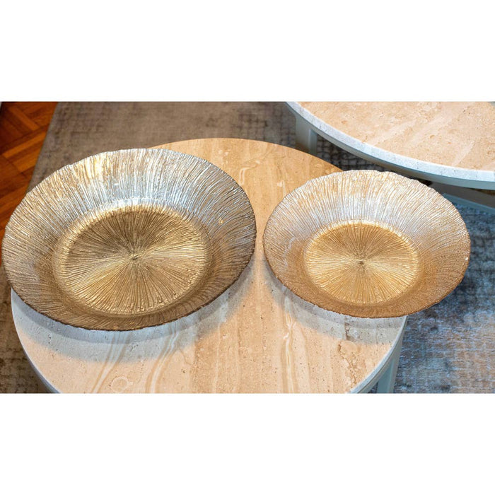 Aulica Iridescent Beige Round Bowl