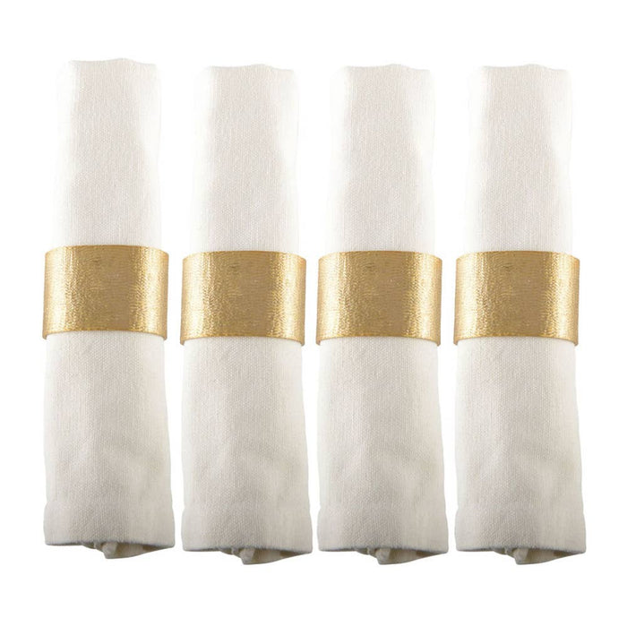 Aulica Set of 4 gold oval napkin rings