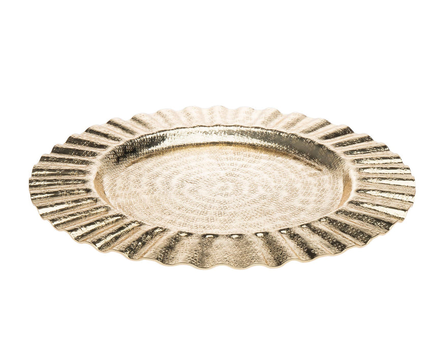 Godinger Gold Ripple 13" Charger Plate