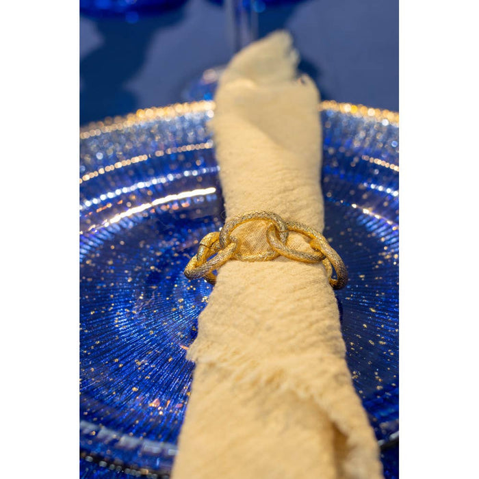 Aulica Set of 4 gold chain napkin rings
