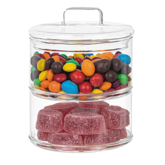 Aulica Two-Tiered Glass Candy Dish