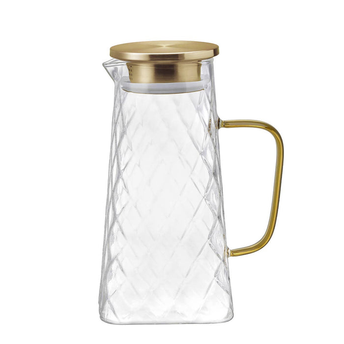 Aulica Glass Carafe with Gold Lid 1.5l