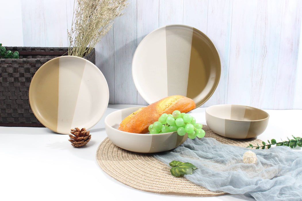 Godinger Piermont Natural 16 Piece Dinnerware Set