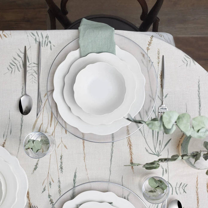 Karaca Daisy 12 Piece Bone China Dinner Set for 4 People