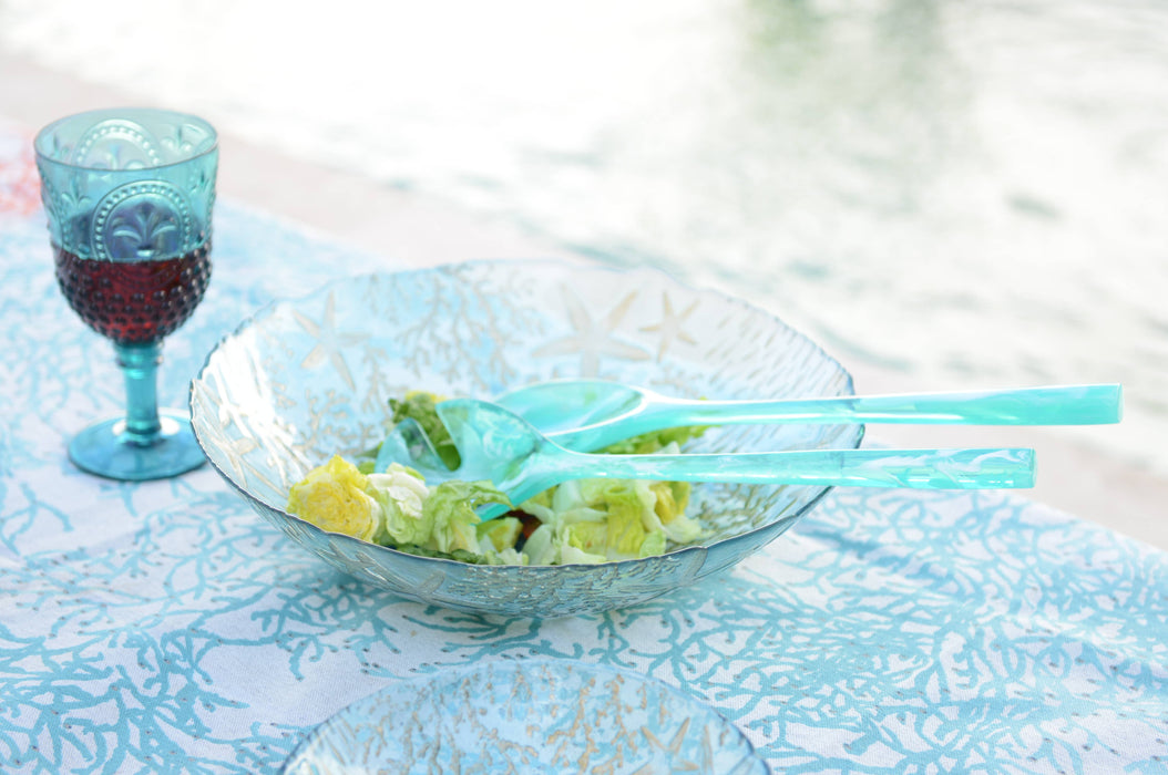 Aulica Green Resin Salad Cutlery
