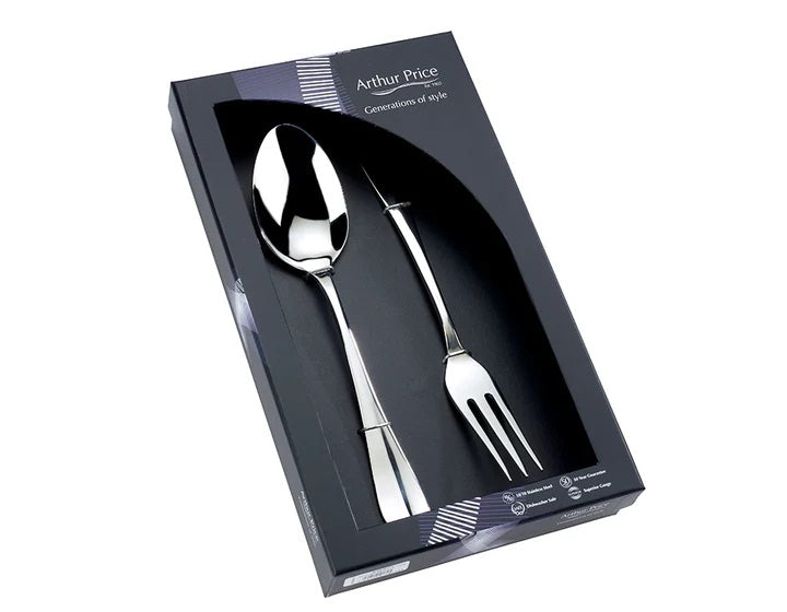 Arthur Price Classics Baguette Box of Large Serving Spoon and Fork
