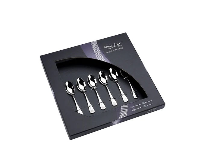 Arthur Price Classics Baguette Box of 6 Coffee Spoons