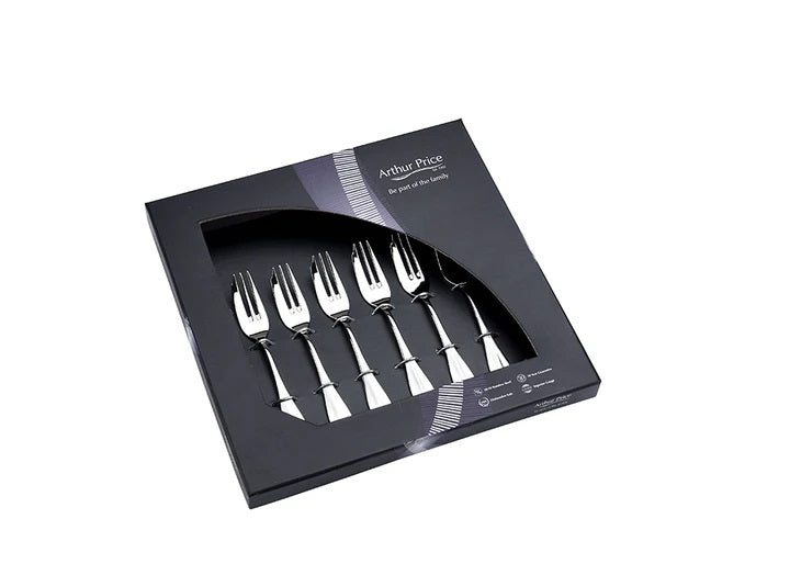 Arthur Price Classics Baguette Box of 6 Pastry Forks