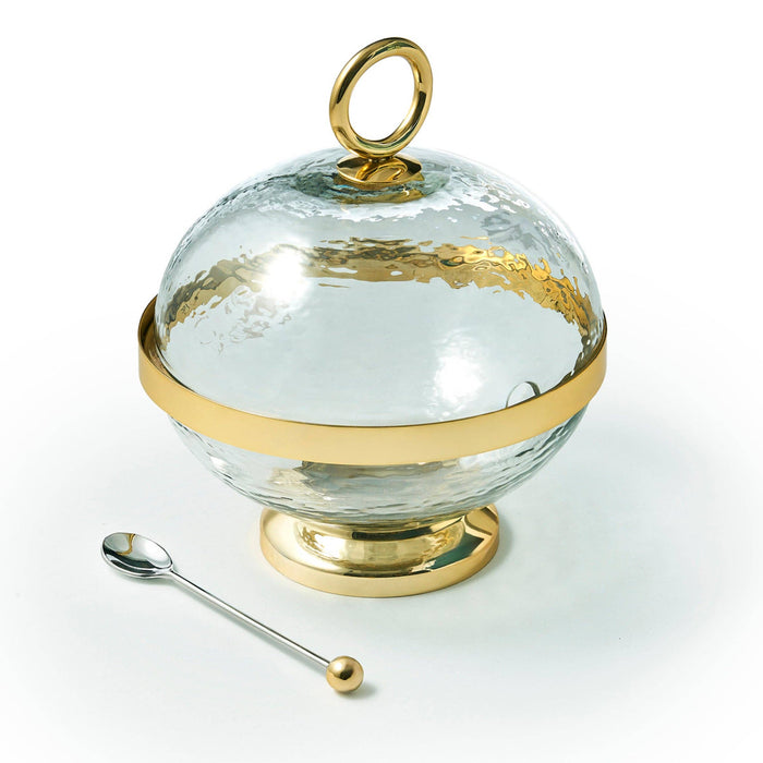 Godinger Sphere Stainless Honey Jar