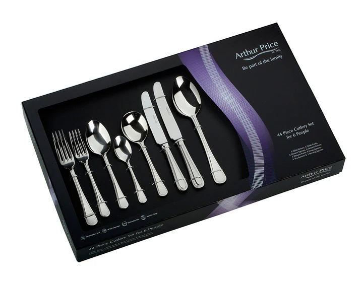 Arthur Price Classics Bead 44 pc Gift Boxed set 6 Person Place Setting