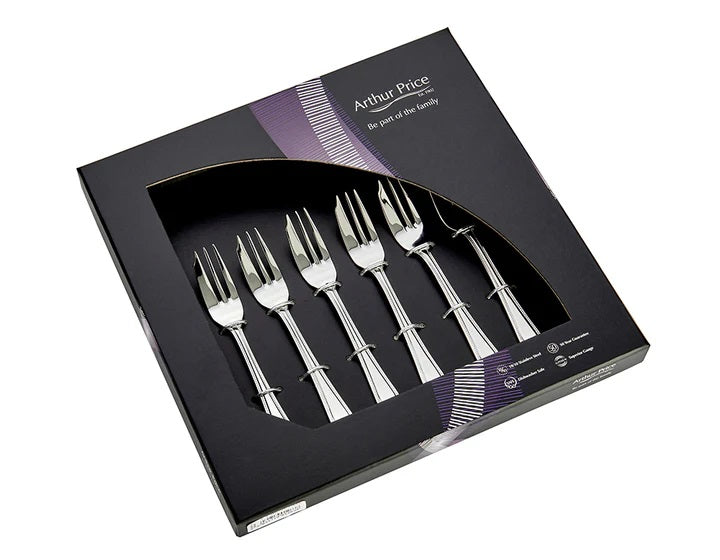 Arthur Price Classics Bead Set Of 6 Pastry Forks