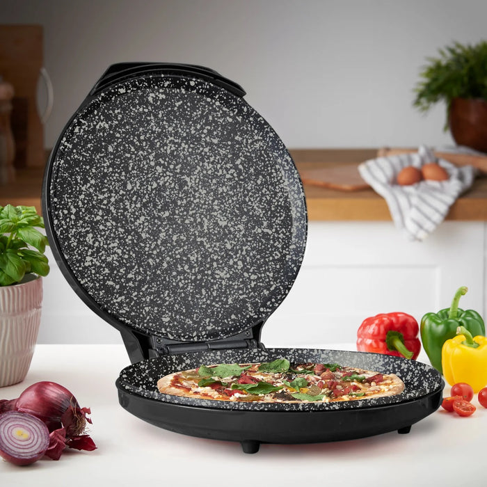 MisterChef 30cm Black Electric Pizza Maker