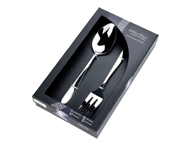Arthur Price Classics Willow Box of Large Serving Spoon and Fork