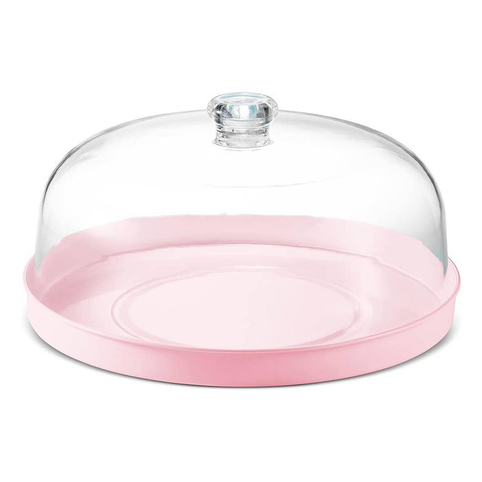 Godinger Acrylic Lid with Galvanized Tray Pink