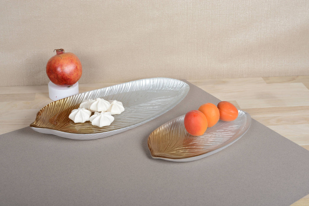 Aulica Golden Gradient Leaf Large Model 43x20x3.2cm