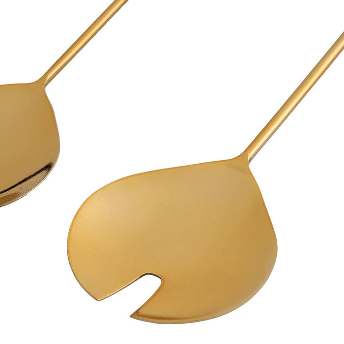 Godinger Gold Flat Salad Servers