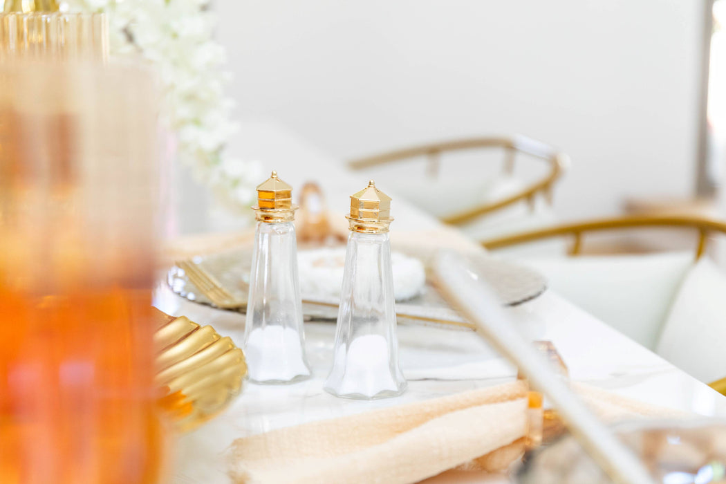 Aulica Golden Salt and Pepper Shaker 4.6x4.6x11.5cm