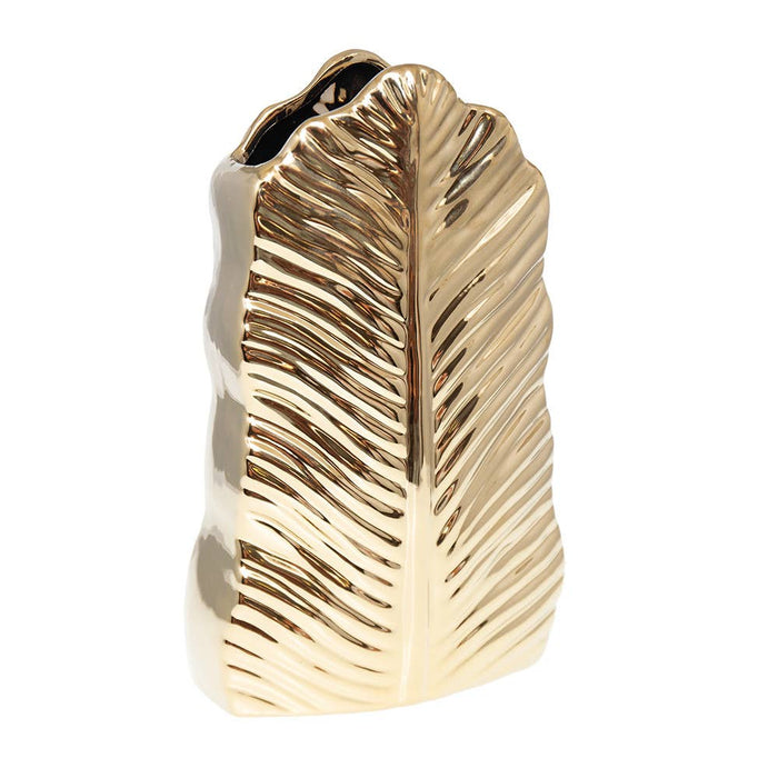 Aulica Golden leaf ceramic vase 17.8x10x28.5cm