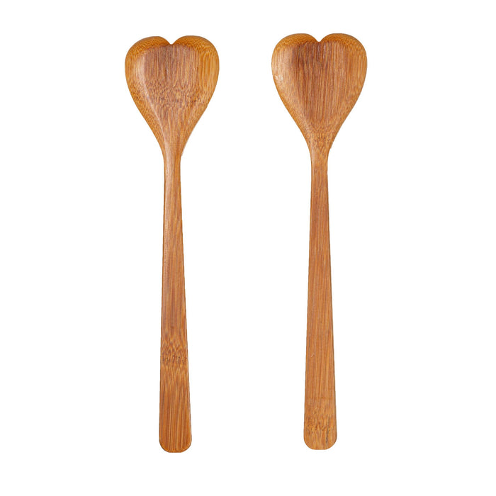 Sass & Belle Heart Bamboo Salad Servers