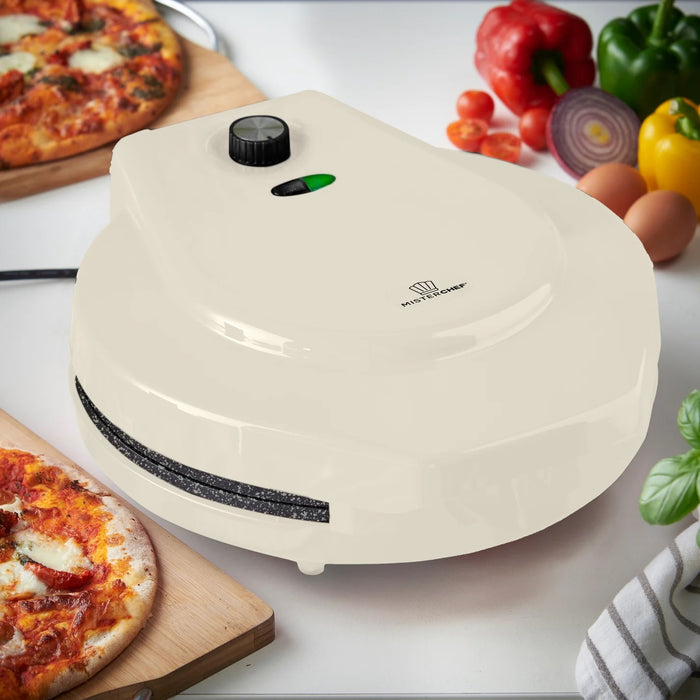 MisterChef 30cm Cream Electric Pizza Maker