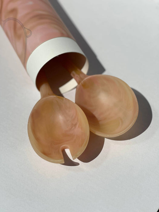 MÆGEN Salad Servers - Coral Set