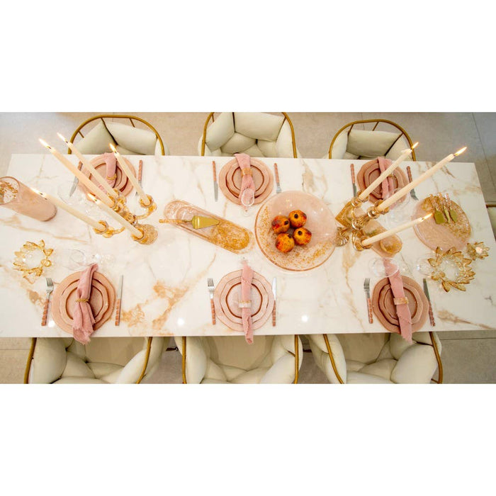 Aulica Oval glitter resin tray 38x11x1.5cm