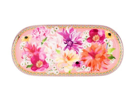 Maxwell and Williams Teas & C's Dahlia Daze Platter 25x12cm Pink