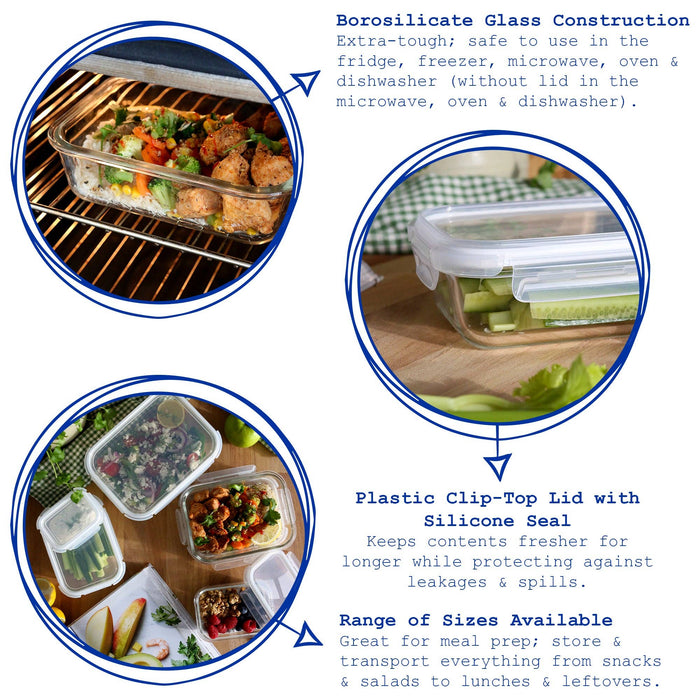 Glass Food Storage Container 10pc Set with Lids
