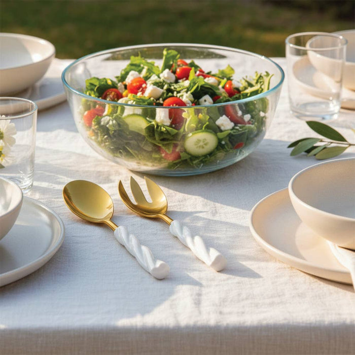 Aulica Twisted Salad Servers