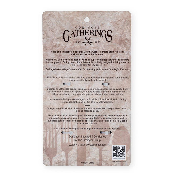 Godinger 18/0 Set of Two Serving Utensils - Matte Black