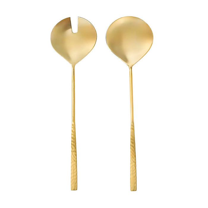 Godinger Gold Flat Salad Servers