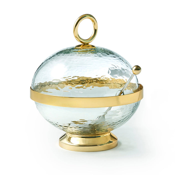 Godinger Sphere Stainless Honey Jar